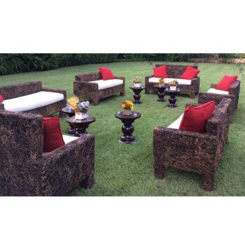 nito vine high back settee lounge rental