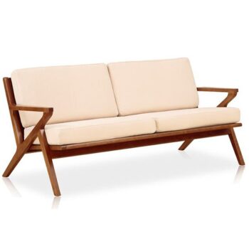 ceets sofa mid century wood lounge upholstery rental