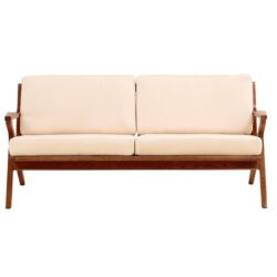 ceets sofa mid century wood lounge upholstery rental