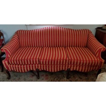 striped sofa camel back sofa lounge upholstery rental