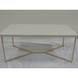 white marble gold table metal occasional rental