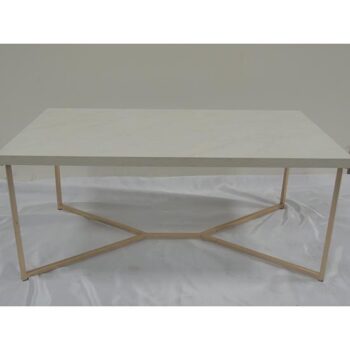 white marble gold table metal occasional rental