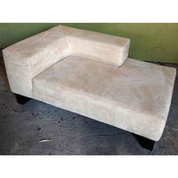 pumice chaise suede tan lounge upholstery rental