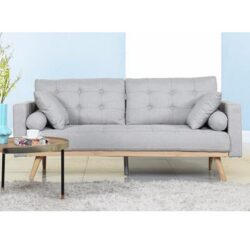 owen mid century sofa tufted grey lounge upholstery rental