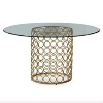 carnaby dining table gold rings rental