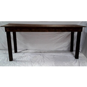 farm table wood distressed dining rental