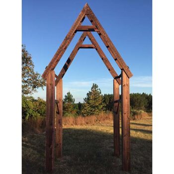 roxie arch wood cedar structure rental