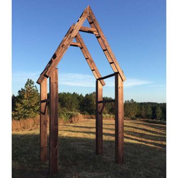 roxie arch wood cedar structure rental