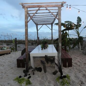 napa arbor wood arch chuppah structure rental