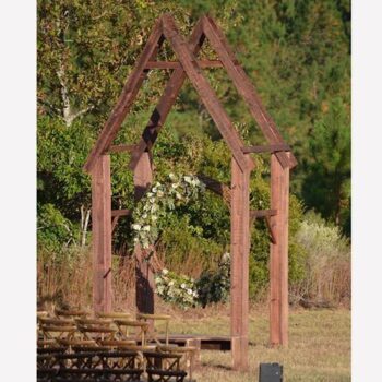 roxie arch wood cedar structure rental