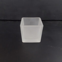 frosted glass votive holder candle lighting rental