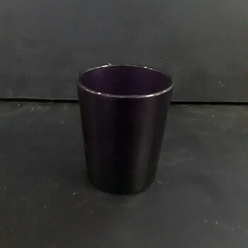 clear purple glass votive holder lighting candle holder rental