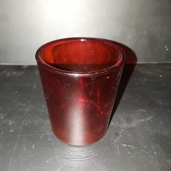 red glass votive holder clear candle holder rental