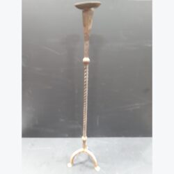 iron candlestick grey brass rental