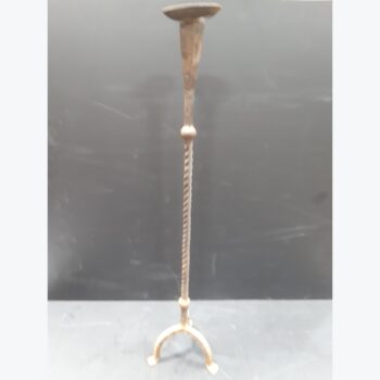 iron candlestick grey brass rental