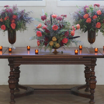 amber glass votive cylinder candle rental