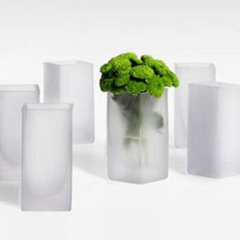 frosted glass votive holder candle lighting rental