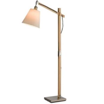 adesso walden floor lamp wood natural rental