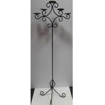 black iron candelabra 5 five light