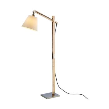 adesso walden floor lamp wood natural rental