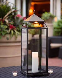 Large Lantern may hold one or several candles
