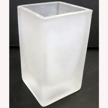 frosted glass votive holder candle lighting rental