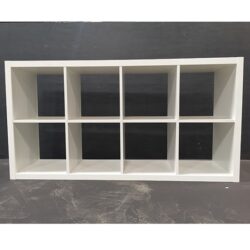white lacquer cube units bookcase book case shelf