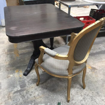 duncan phyfe dining table ebony antique wood rent rental