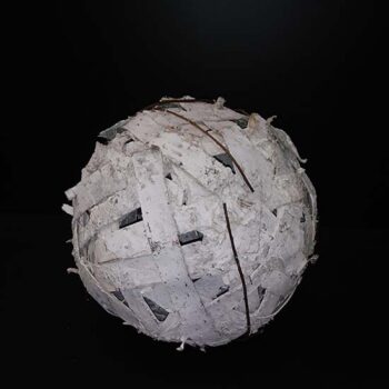 birch bark natural twig wood hanging sphere decor rental