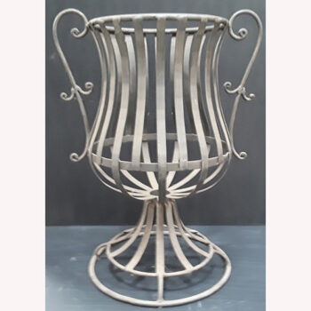 strap iron urn strip strap vessel metal flowers rental