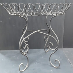 wire oval plant stand iron french metal vessel rental