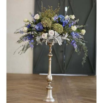 paris pedestal silver bronze riser decor rental