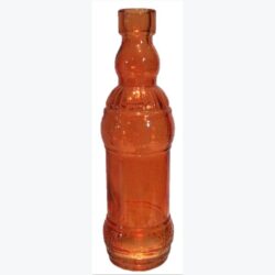 colored bottle orange glass bottle vessel flowers rental