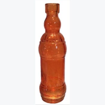 colored bottle orange glass bottle vessel flowers rental