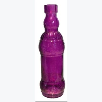 colored bottle purple glass bottle vessel flowers rental