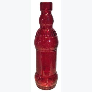 colored bottle red glass bottle vessel flowers rental