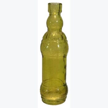 colored bottle yellow glass bottle vessel flowers rental