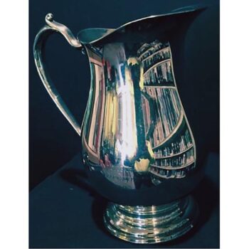 silver plate pitcher metal vessel rental