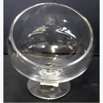 bias bowl glass vessel flowers rental