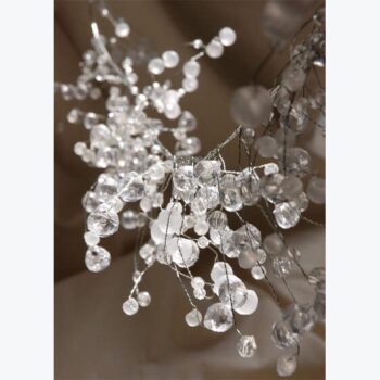 bling garland clear bead branch home decor rental