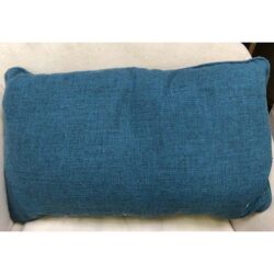 throw blue pillow decor rental