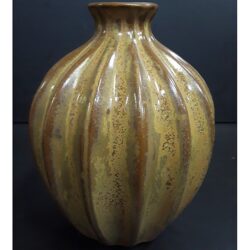 ena vase ceramic green shiny vessel flower rentals