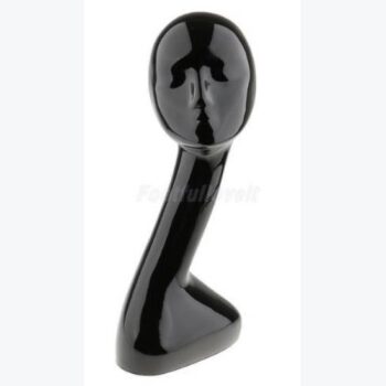 female display head fiberglass black mannequin forms decor rental