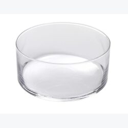 heritage bowl clear glass candle flower vessel rental