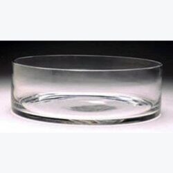 heritage bowl clear glass candle flower vessel rental