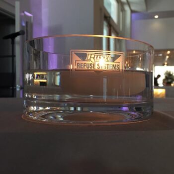 heritage bowl clear glass candle flower vessel rental