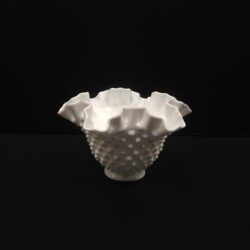 footed bowl white glass ornate candle flowers vessel rental