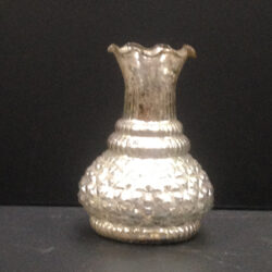 mercury genie vase silver glass opaque vessel flowers rental