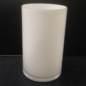 rota vase white glass vessel flowers rental