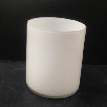 rota vase white glass vessel flowers rental